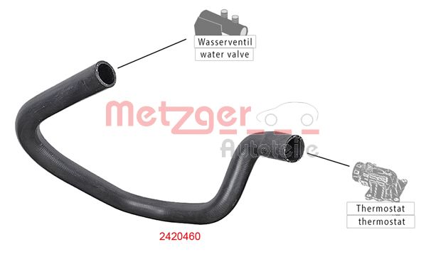 METZGER 2420460 Kühlerschlauch